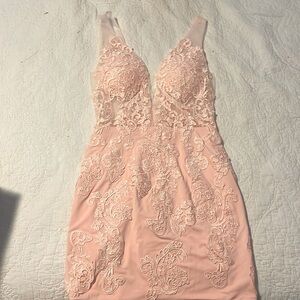 pink homecoming dress